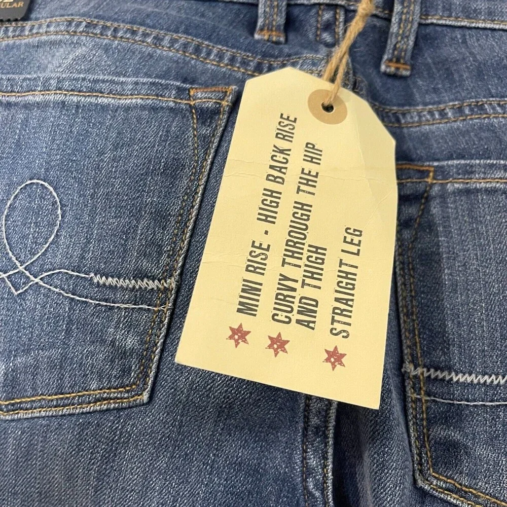 LUCKY BRAND Jeans Women's 6/28 Medium Wash NWT Sofia Straight Leg 32" Inseam - Picture 8 of 11